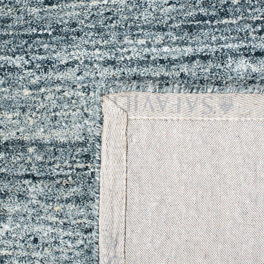 Hand-Tufted Artisan Blue Wool Rug 4' x 6'