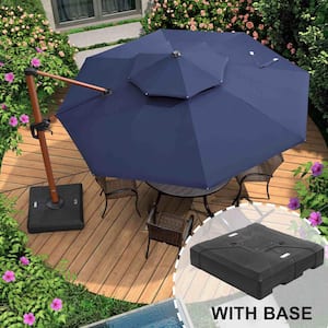 10x10 cantilevered patio umbrella ft Square Aluminum Cantilever with Double Top (Base Options) water mixed Best Choice Products 7.5ft Heavy-Duty Round Outdoor Market Table Patio Umbrella w/Steel Pole  Push Button Tilt  Easy Crank Lift - Gray AreShark 9ft 3 Tiers Step 1 Select Your Size:Medium