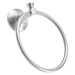 Tamarack Wall Mounted Towel Ring in Satin Nickel