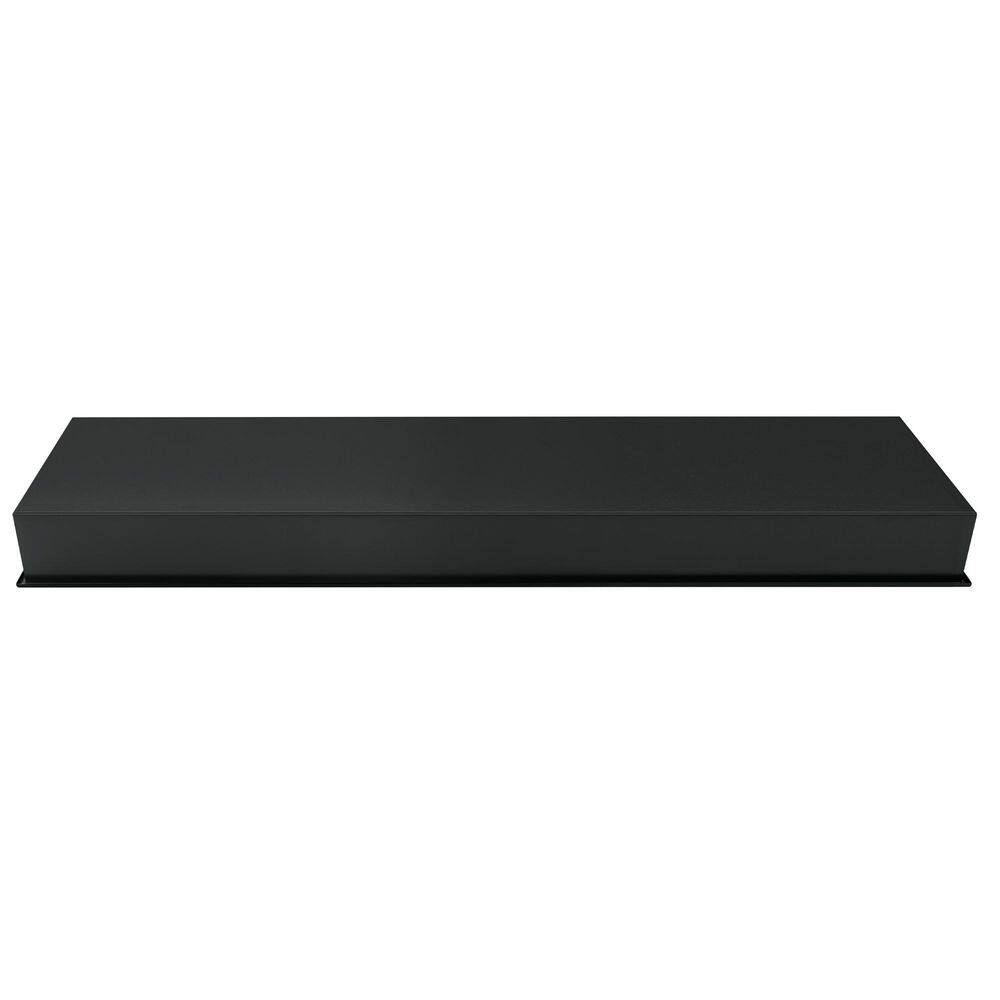 48" Matte Black Steel Recessed Shower Shelf
