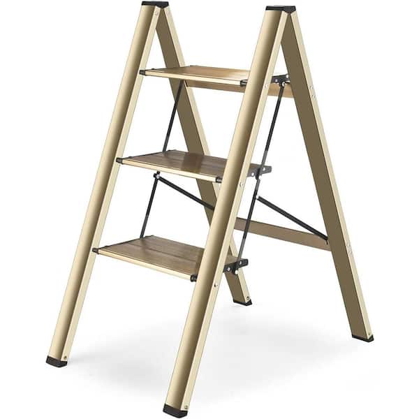 WELLFOR Reach 2.88 ft. Aluminum Alloy Step Ladder (8 ft.) 330 lbs. Load Capacity