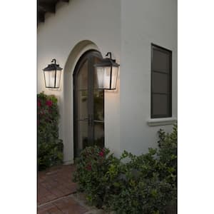 Irvington Manor 1-Light Chelesa Bronze Integrated LED Wall Lantern Sconce