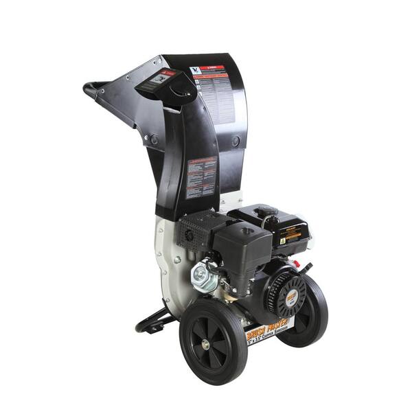 Brush Master 445cc, 5.25 in. x 3.75 in. Dia Feed, Innovative Unique and Versatile 3-in-1 Discharge, Self-feed