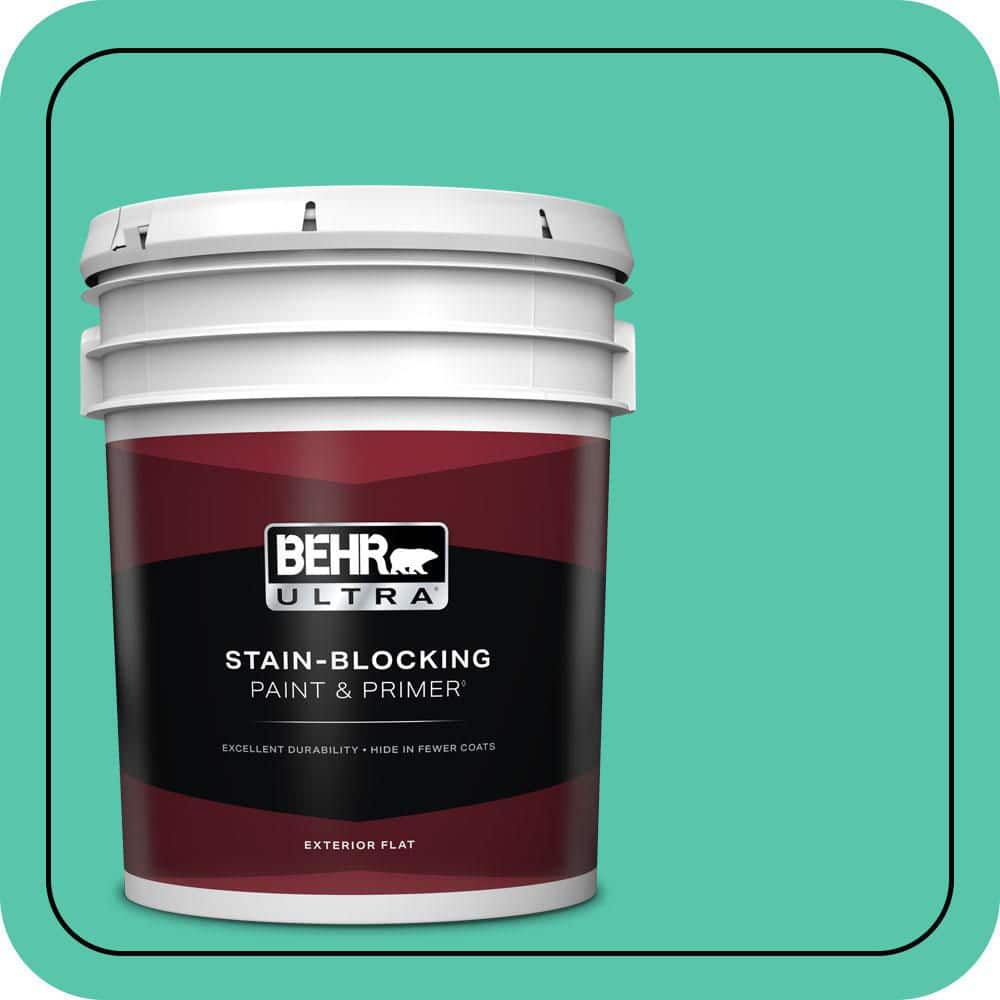 5 gal. #480B-4 Shoreline Green Flat Exterior Paint & Primer price history on PriceWatchPro