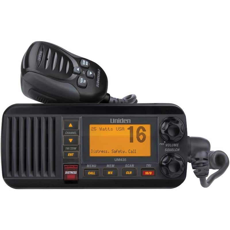 25-Watt Fixed-Mount Marine Radio with DSC (Black)