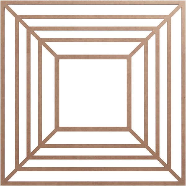 Ekena Millwork 0.25 in. x 26 in. x 26 in. Wood Medallion Moulding