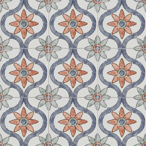 Bourges Arco 7-7/8 in. x 7-7/8 in. Ceramic Wall Tile (11.0 sq. ft./Case)