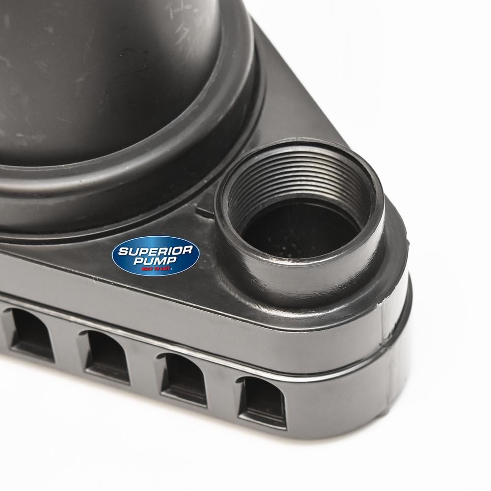 Black Thermoplastic 1/3 HP Submersible Remote Sink Drain Pump System