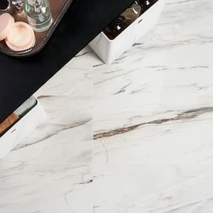 Saroshi Carpaccio 11.81 in. x 23.62 in. Polished Porcelain Floor and Wall Tile (15.5 sq. ft./Case)