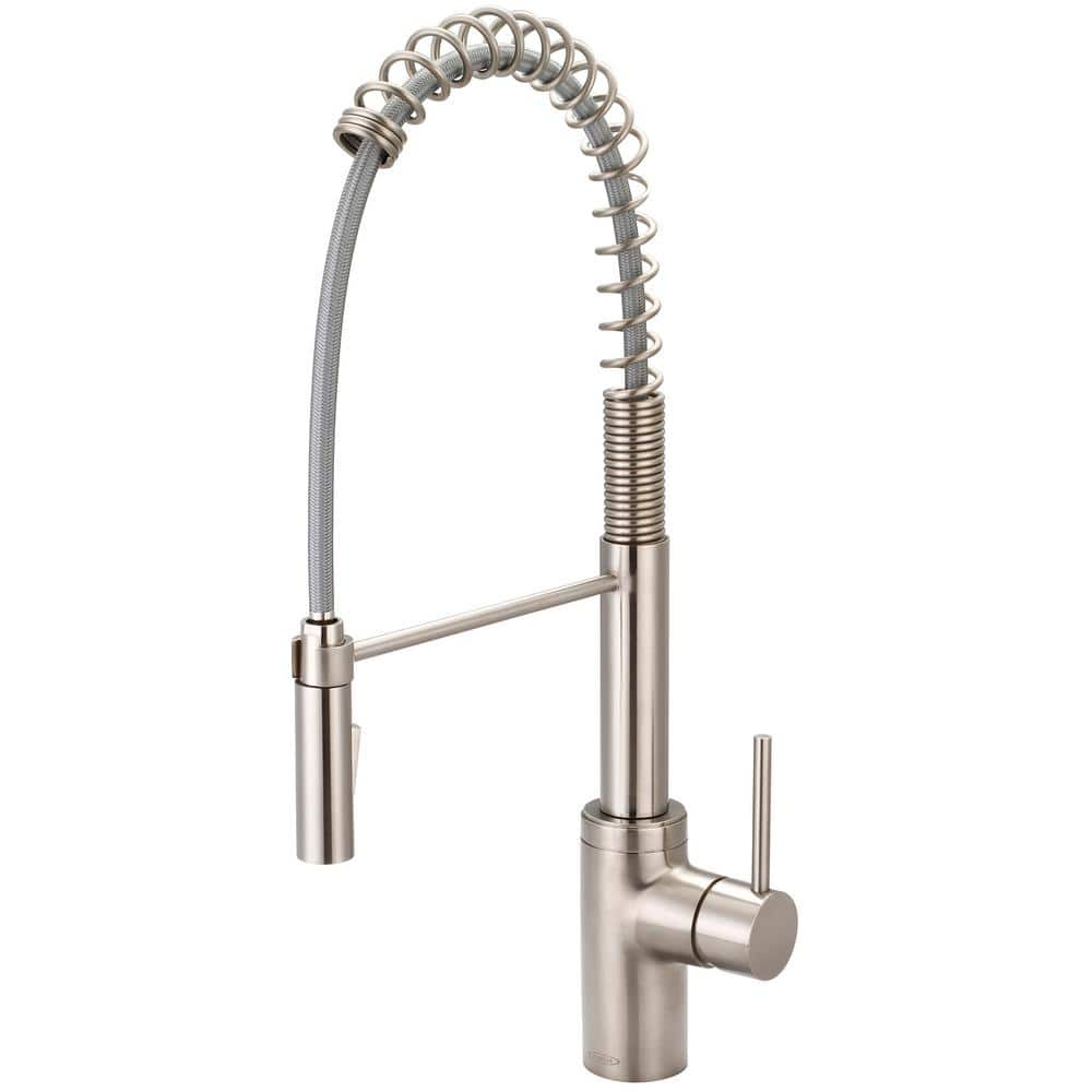 Motegi Single-Handle Pull-Down Sprayer Kitchen Faucet with Pre-Rinse Sprayer in Brushed Nickel price history on PriceWatchPro