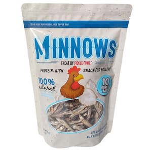 10 Oz Poultry Healthy Protein-Rich High-Energy Snack from Whole-Dried Minnows - No Additives or Preservatives (6-Pack)