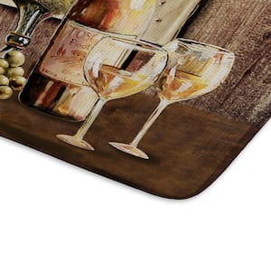 Wine and Cheese Rectangle Kitchen Mat 22in.x 35in.