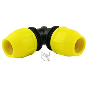 1-1/4 in. IPS DR 11 Underground Yellow Poly Gas Pipe 90-Degree Elbow