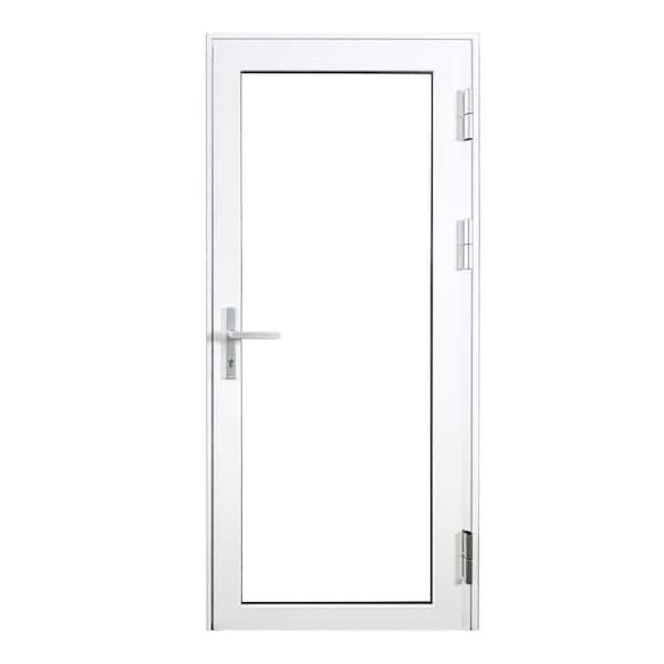 TEZA DOORS Teza French Door 37.5 In. X 80 In. White Aluminum French ...