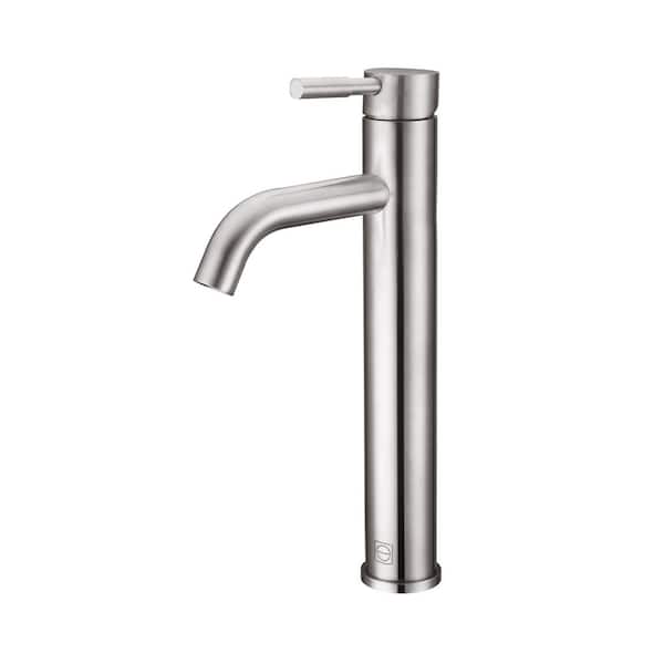 Unbranded Timeless Home Single Handle Vessel Sink Faucet in Brushed Nickel