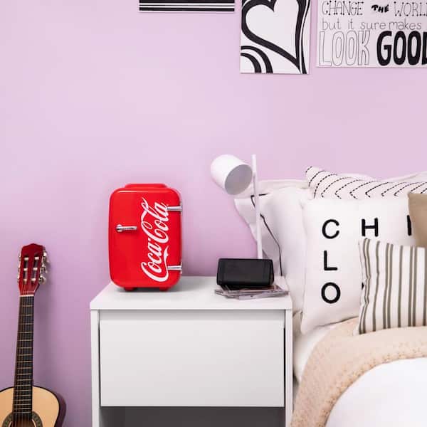Nostalgia Coca-Cola 3.2 Cu. Ft. Refrigerator with Freezer, Red - 20654744