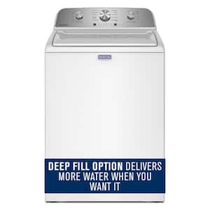 4.2 cu. ft. Top Load Washer in White with Deep Fill Option and Power Agitator