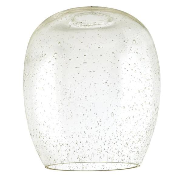 Seeded Glass Barrel Shade, What Is Fitter Size On Lamp Shade