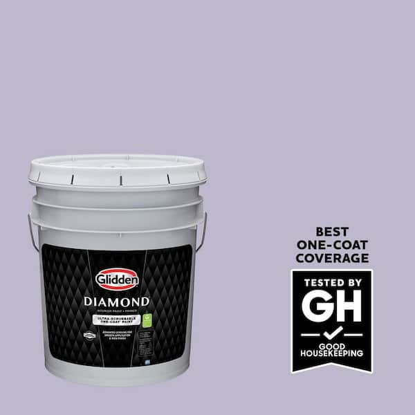 Glidden Diamond 5 gal. Wild Lilac PPG1175-4 Satin Interior Paint with Primer