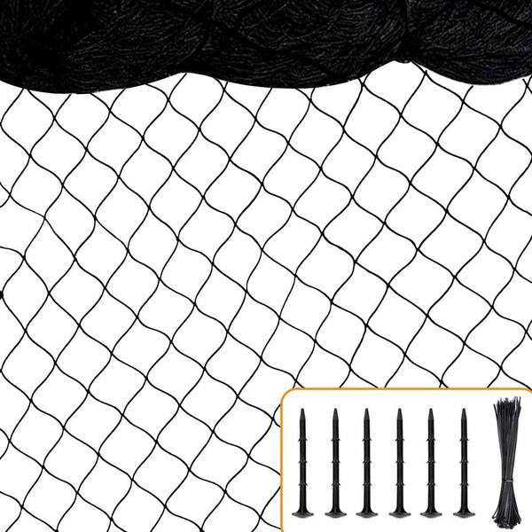 thumbnail image 2 of Pinnon Hatch Farms Poultry Netting - 50' X 150' Extra Heavy Knotted 2" Mesh - Hawk Stop Chicken Net 2 of 4