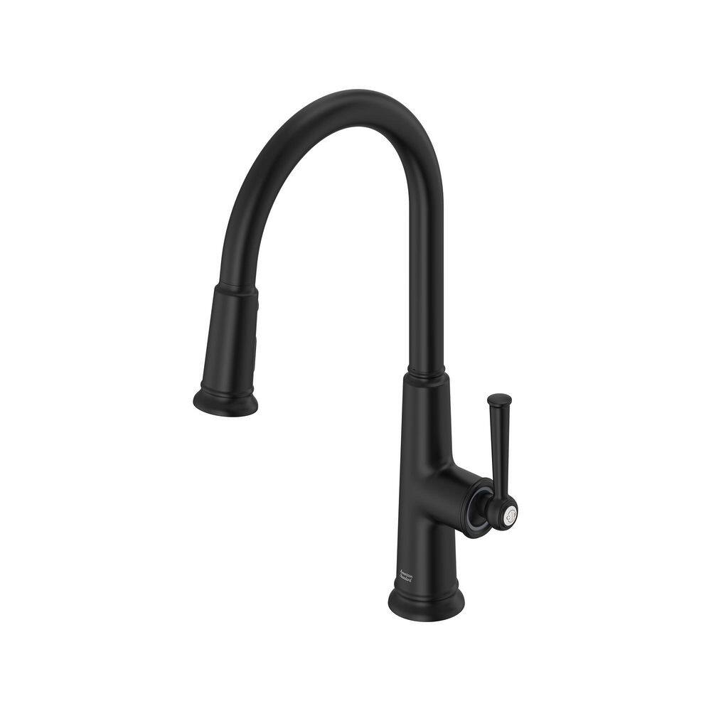 Highgrove 17 in. Single Handle Pull-Down Sprayer Kitchen Faucet with 360 Spout in Matte Black price history on PriceWatchPro