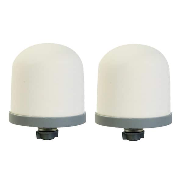 0.15 mic to 0.5 mic Ceramic Dome Water Filter Replacement Filter for Water Pre-Filtration Media for Household (2-Pieces)