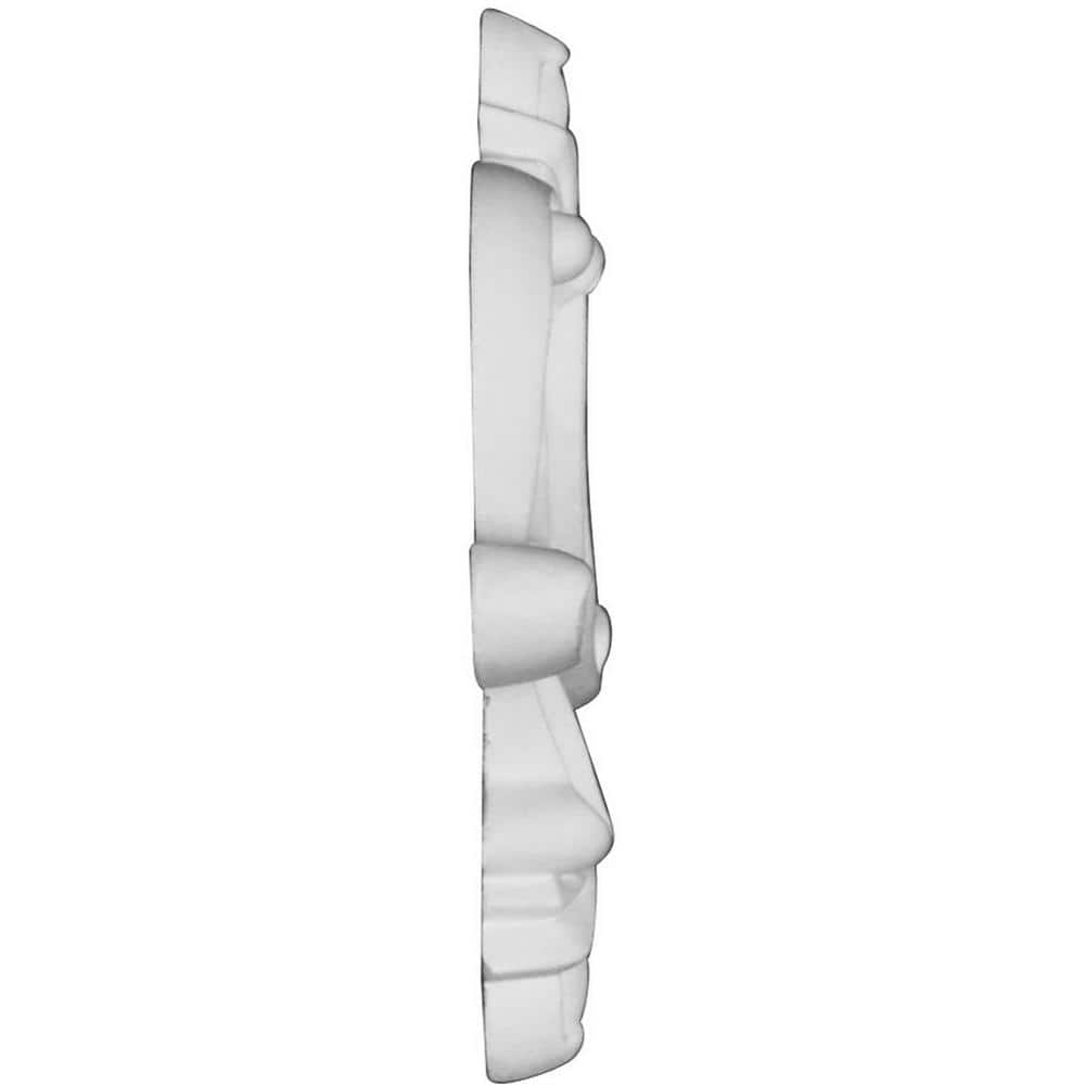 White Polyurethane Fleur-de-Lis Decorative Onlay