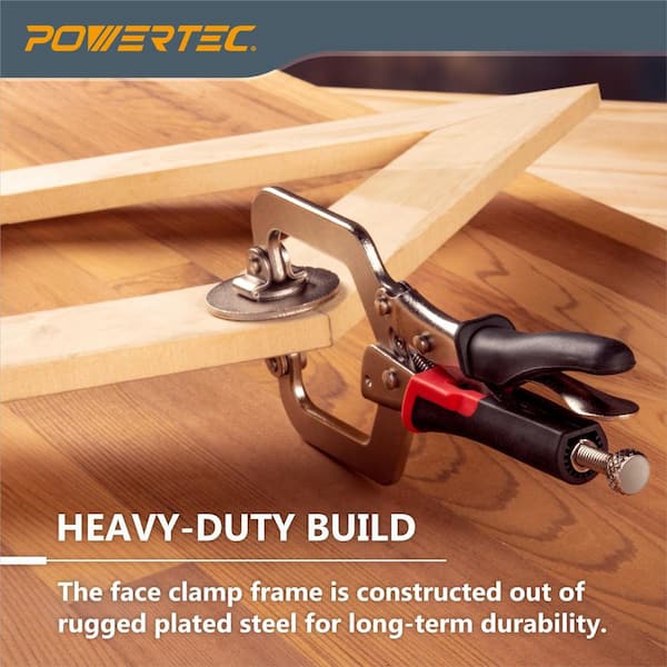2 in. Woodworking Face Clamps with Ergonomic Grip and Swivel Pads (2-Pack)