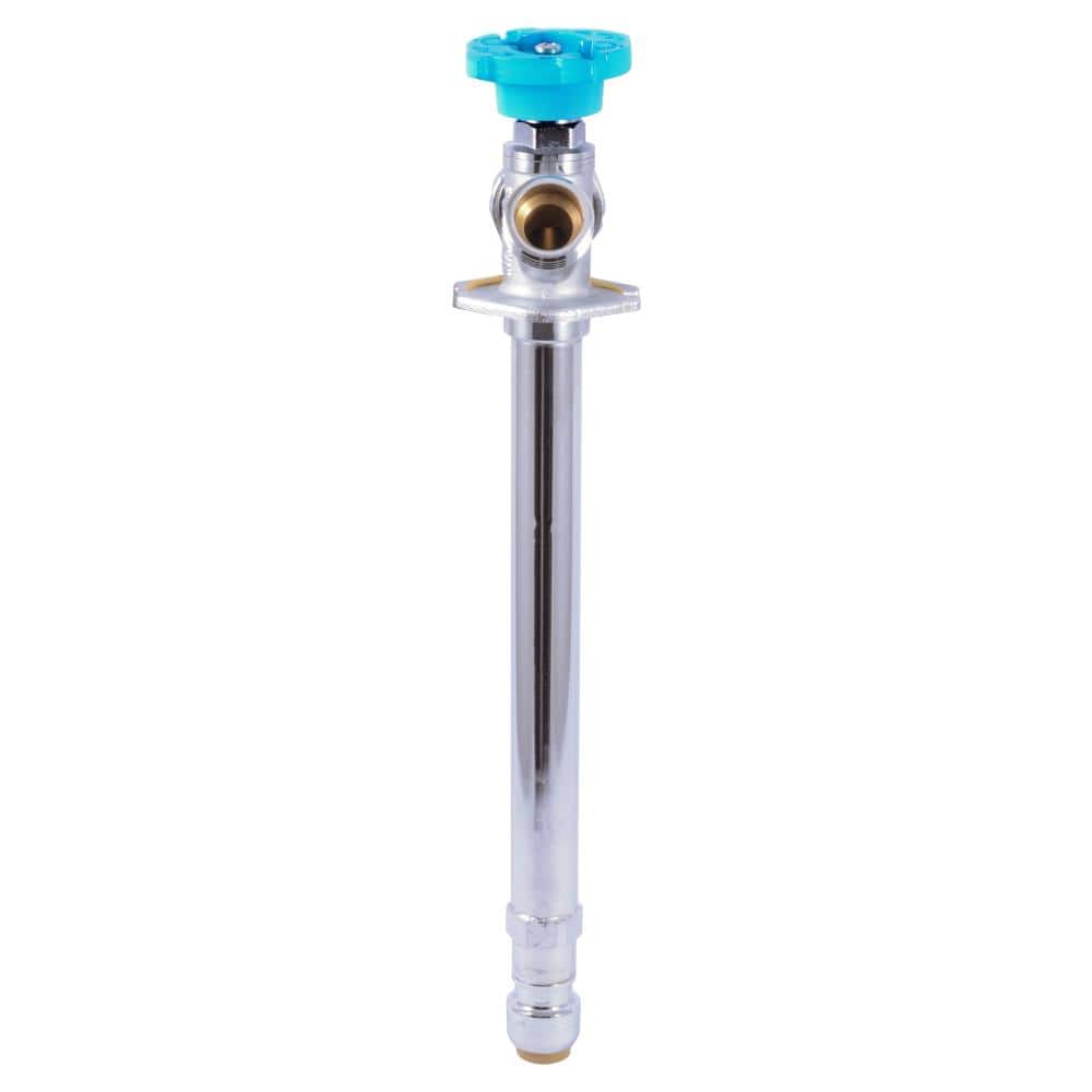 Chrome Frost-Free Sillcock with Brass Push-to-Connect Valve