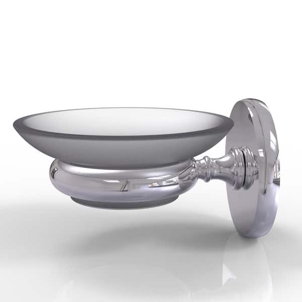 Allied Brass Prestige Skyline Collection Wall Mounted Soap Dish in Polished Chrome