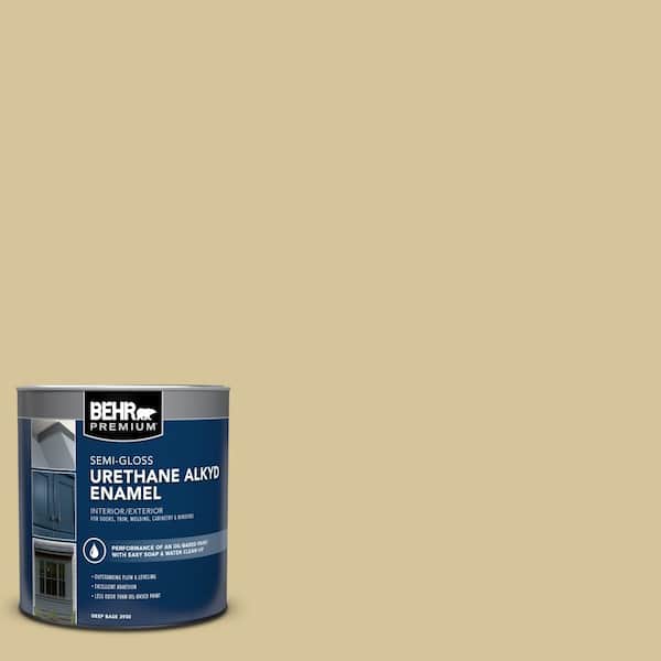 1 qt. Home Decorators Collection #HDC-NT-02 White Oak Semi-Gloss Enamel Urethane Alkyd Interior/Exterior Paint
