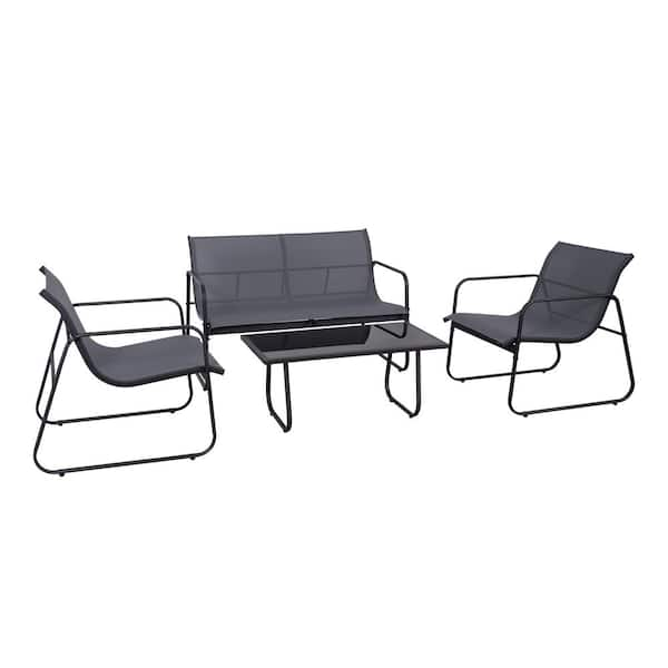 BACKYARD EXPRESSIONS PATIO · HOME · GARDEN 4-Piece Metal Patio ...