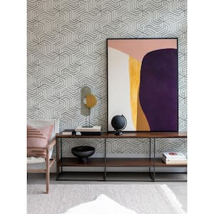 Grey Farrow Peel and Stick Wallpaper Sample