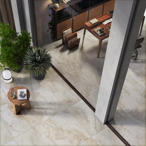Livingstyle Travertino 18 in. x 36 in. Matte Porcelain Floor and Wall Tile (36 Cases/486 sq. ft./Pallet)