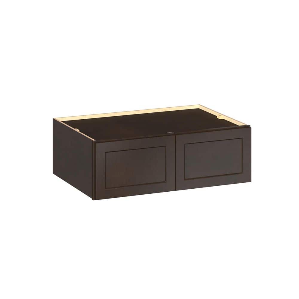 Emerson Cocoa Wall Bridge 2-Door Ready to Assemble Kitchen Cabinet (36 in. W x 12 in. H x 24 in. D) price history on PriceWatchPro