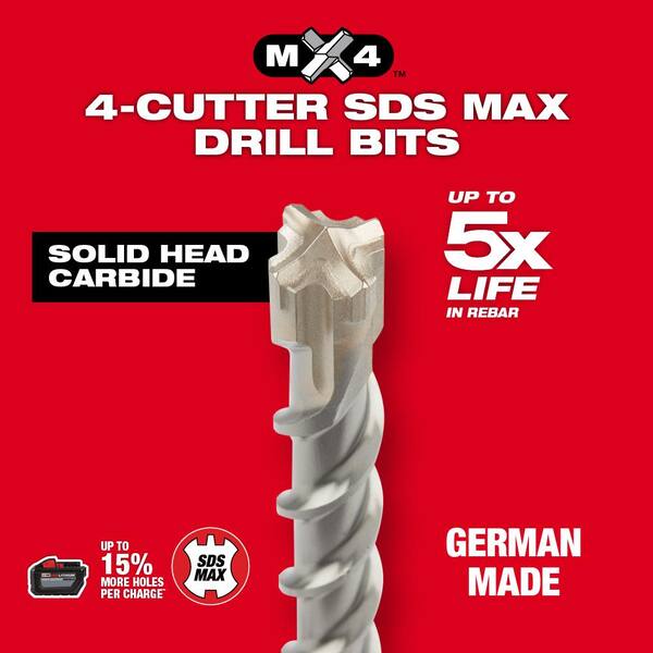 MX4 SDS-MAX Carbide Drill Bit 