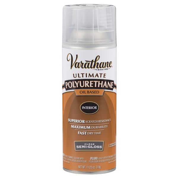 Varathane 11 oz. Clear Semi-Gloss Oil-Based Interior Polyurethane Spray Paint (6-Pack)
