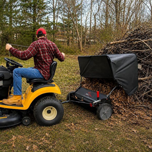 Brinly-Hardy 42 in. Tow-Behind Lawn Sweeper with Double-Helix