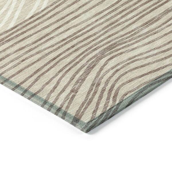 Chantille Machine Washable Indoor/Outdoor Abstract ACN2350 Beige 3 ft. x 5 ft. Area Rug