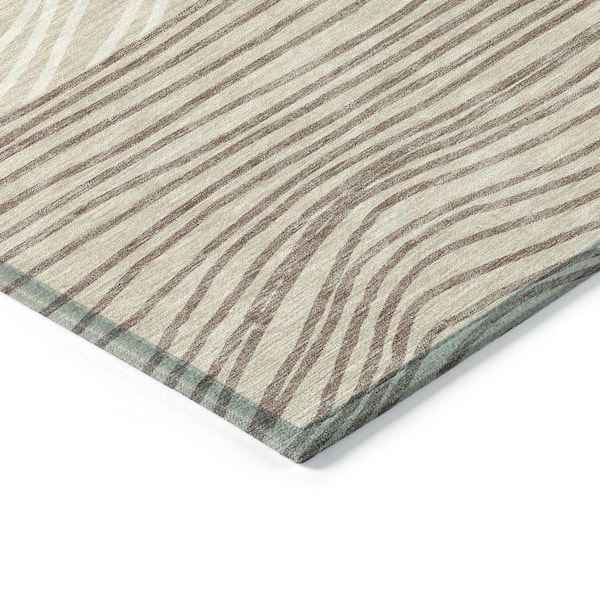 Chantille Machine Washable Indoor/Outdoor Abstract ACN2350 Beige 8 ft. x 10 ft. Area Rug
