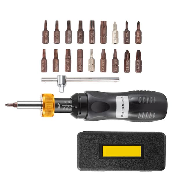 Drive Torque Screwdriver Wrench Set, 1/4 in. 10-50 in.-lbs. Black. Screwdrivers Sets, 26 Piece. 5 in.-lb. 2025 update