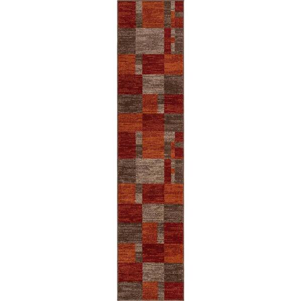 Unique Loom Autumn Providence Multi 2' 7 x 12' 0 Area Rug 3154024 The