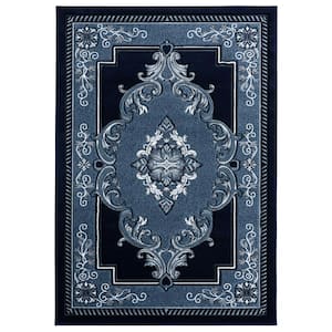 Bristol Fallon Navy 2 ft. 7 in. x 7 ft. 4 in. Area Rug