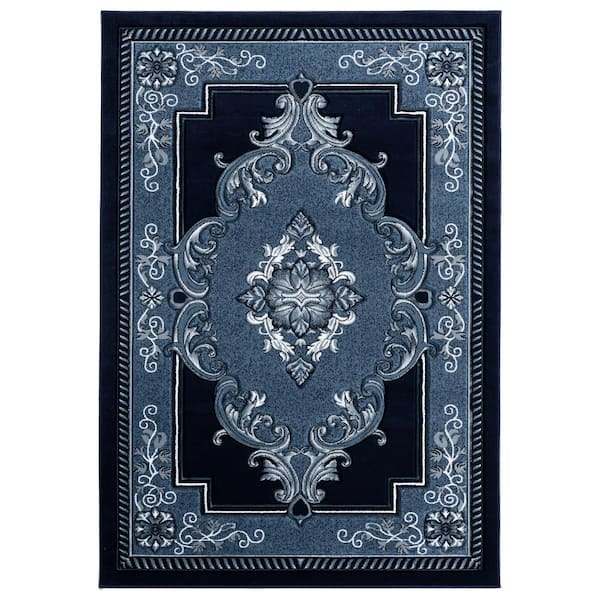 Bristol Fallon Navy 2 ft. 7 in. x 4 ft. 2 in. Area Rug