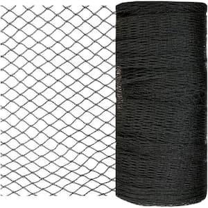 7.5 ft. x 65 ft. Outdoor Black Garden 1/2 in. Woven Mesh Bird Netting for Plants Protection, Pond Netting for Leaves