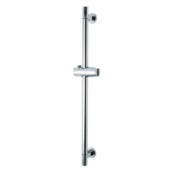 No Drilling Required Baath Plus 22 in. Adjustable Hand Shower Bar in Chrome