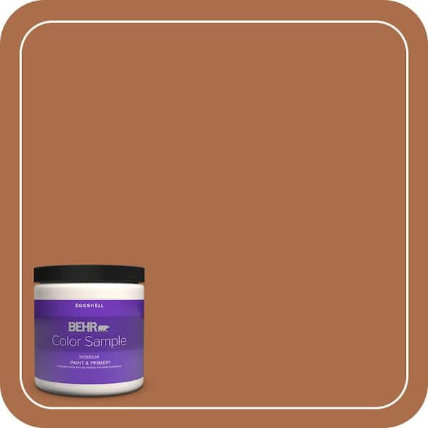 BEHR PREMIUM PLUS 8 oz. #QE-13 Smoldering Copper Eggshell Enamel Interior Paint & Primer Color Sample