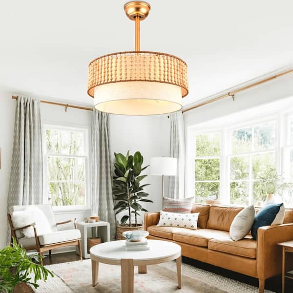 Oaks Aura Buran 20 in. Indoor French Gold Double-Tier Boho