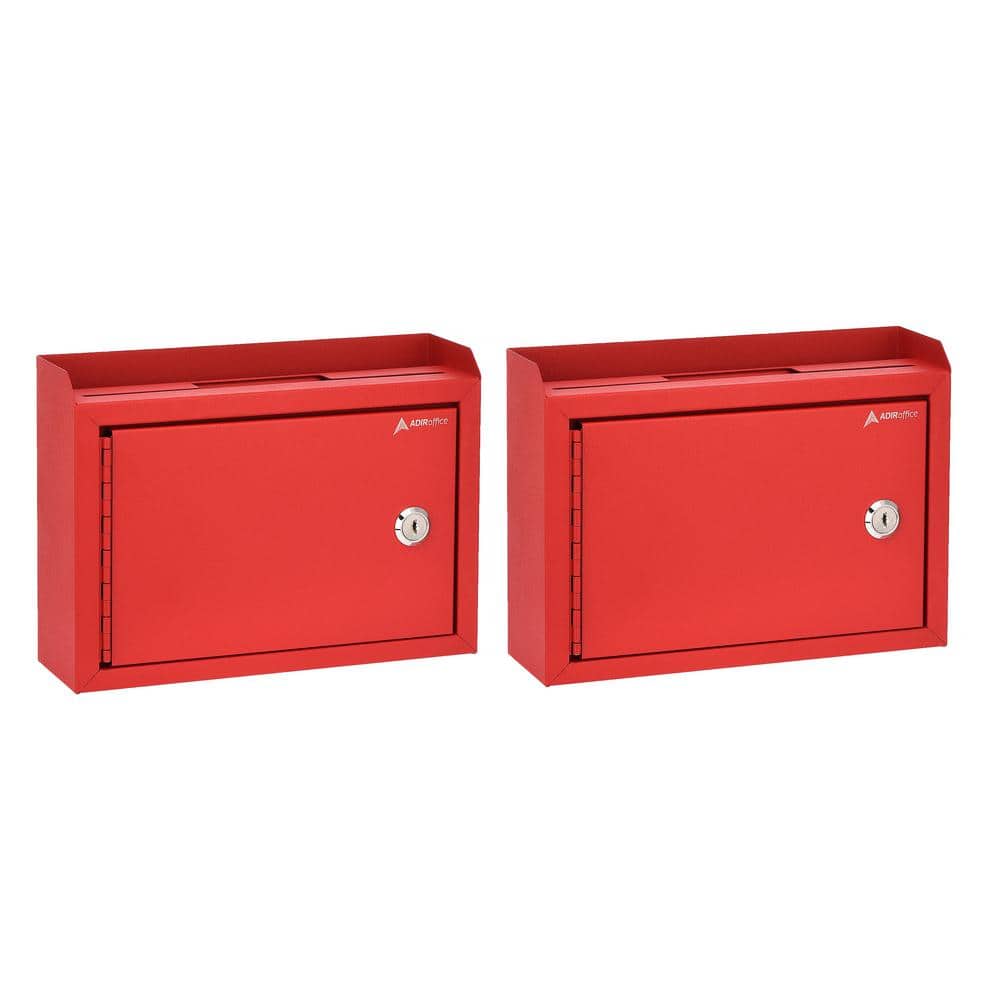 Wall Mountable Medium Size Steel Multi-Purpose Suggestion Drop Box Mailbox 