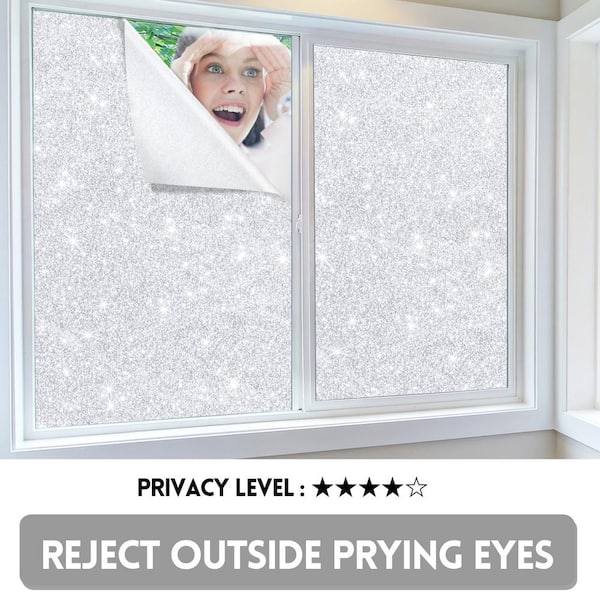 Plain Frosted Privacy Window Film, 24h Privacy